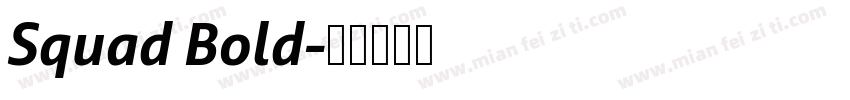 Squad Bold字体转换